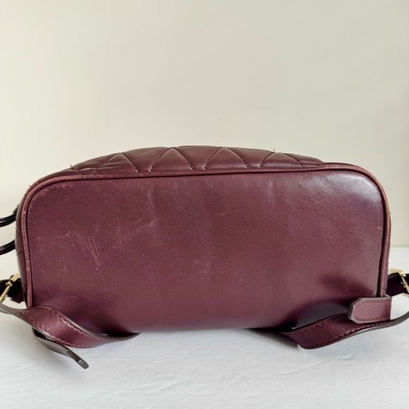 Michael Kors Rhea Medium Quilted Leather Backpack In Barolo - Picture 13 of 16